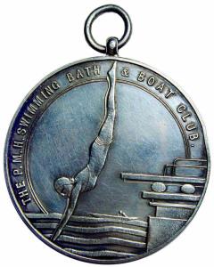 Boat club medal silver 57g