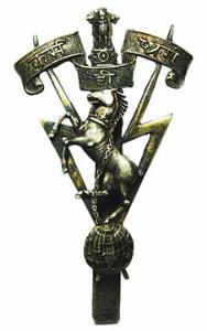 Cap badge Republic of India silver