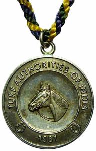 Turf club badge silver