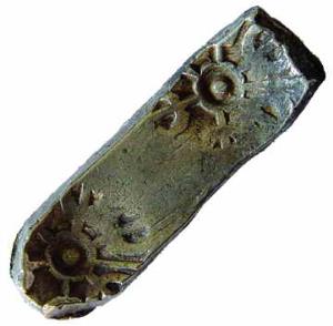 Gandhara Janapada,Silver, Bent Bar, 11.6 g