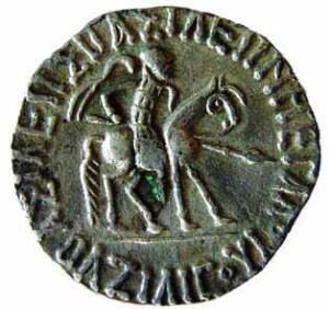 Indian Indo-Scythians, Azileses, Silver Tetradrachm, 8.9 g