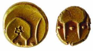 BIJAPUR, Anonymous, Gold (2), Hudki Pagoda and ½ Pagoda