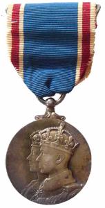 Coronation Medal of 1937, Silver, George VI