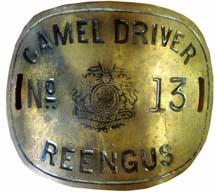 Arm Badge of a Camel Driver, Brass