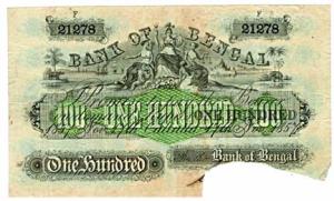 Bank of Bengal, Rupees 100