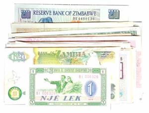 World Currency Notes of 125 Countries (125)