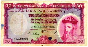 Portugese India : 30 escudoes