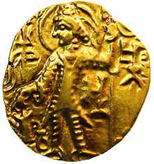 Later Kushanas, Vasu Deva II and successors Gold, Stater, 8.0 g