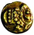 Gangas, Gold, Fanam, 0.3 g