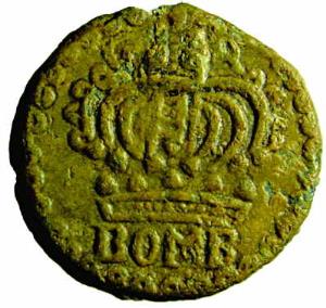 EIC,Bombay Presidency,Angliae Pice, Cast Tin, 13.6 g