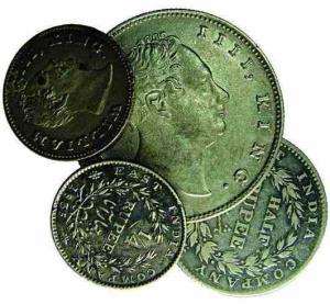 EIC,Clonial Coins,William IV, Silver (4), Rupee