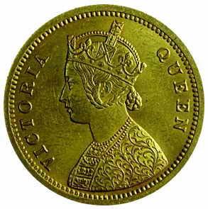 British India,Victoria Queen, Gold, Mohur