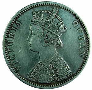British India,Victoria Queen, Silver, Rupee