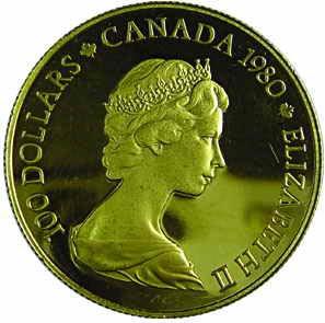 Canada, Gold, .917, 17 g, 100 Dollars