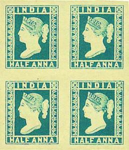 British India, Queen Victoria, Stamp