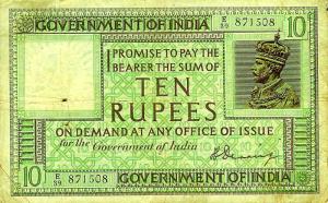 British India, Rupees 10