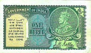 British India, Rupee 1