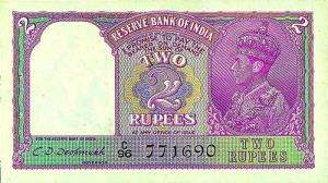British India, Rupees 2