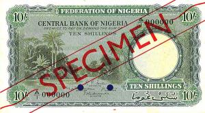 Nigeria, Set of 8 Bank notes of SPECIMEN notes
