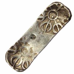 Punch-marked Coins, Gandhara Janapada, 6th century BC, Silver, Bent Bar, Shatamana (Rajgor