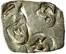 Punch-marked Coins, Kosala Janapada, 5th Century BC, Silver, Karshapana, Double-Obverse ty