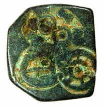 Punch-marked Coins, Vanga Janapada, 4th century BC, Billon, Karshapana, three symbols type