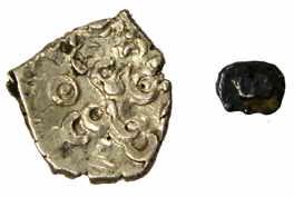 Punch-marked Coins, Surashtra Janapada, Silver (21), ¼ Karshapana (14), Double Karshapana 