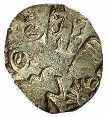 Punch-marked Coins, Imperial Magadha, 4th century BC, Silver, Karshapana, 5-symbol type, B