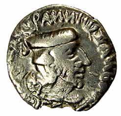 Satavahanas, Gautamiputra Satakarni, Silver, counter-marked on the coin of Kshatrapa Nahap