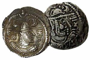 Indo-Sassanians, Billon (2), probably issues of the Chavadas of Gujarat, 8th century, anon