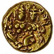 Haidar Ali (AD 1761-1782), Gold, Pagoda, Lakshmi-Narayan on obv & Persian ha on rev (KM# 1
