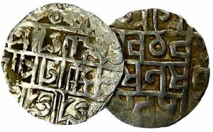 Mixed lot of 6 Silver ½ Rupees. Various varieties. Fine to Very Fine. (6)