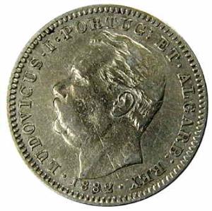 Goa, Luiz I, Silver (4), Set of 4: Uma (1) Rupia, Meia ½ Rupia, Quarto De ¼ Rupia & Oitavo