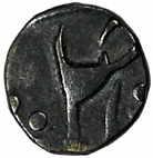 Murshidabad Mint, Silver, 1/8 Rupee, in the name of Shah Alam II (KM# 81.1), Uncleaned, pa