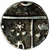 1825 Series, Silver, ¼ Rupee, Mumbai Mint, Privy Mark # 8 (AD 1825-1831), 1825 in Roman (K