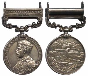 Indian General Service, 1 clasp, Afganistan North West Frontier 1919, ‘SUBDR. ABDUR. RAHMA