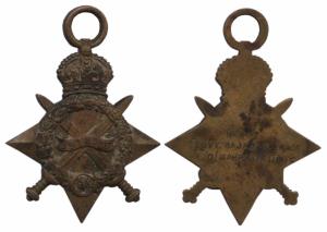 1914-15 World War I star, ‘No. 902 RESVT. BAJAJI NALWADE, 110/ MAHRATTA L. INFY’, Medal Yr