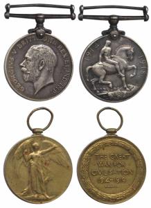 Pair, British War Medal, George V 1914 –1918, ‘Capt. B. Z. Shah’, Victory Medal, ‘Capt. B.