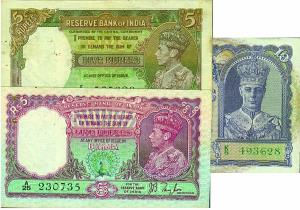 British India & Burma, George VI, Rs. 10, signed by C D Deshmukh, green serial, front faci