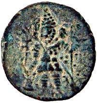 Later Kushanas, Copper (2), 3.1 & 3.5 g, standing king to left, holding a trident in left 