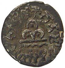 Satavahanas, Gautamiputra Satakarani, Silver, counter-marked on a coin of Western Kshatrap
