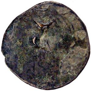 Mlechas of Kamarupa-Assam, Copper, 3.6 g, Balavarman or Vanamalavarman, 9th century AD, Br