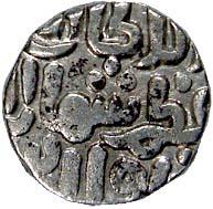 Shams-ud-Din Umar Shah (AD 1316), Billon, 6 Gani, No Mint, AH 715 (Rajgor# 1005; G&G# D242