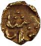 Muhammad Quli Qutb Shah (AD 1580-1611), Gold, Fanam, 0.4 g, qutb shahi on obv (G&G# Q8). A