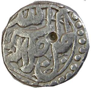 Akbar, Silver, ½ Rupee, Kabul Mint, allahu akbar type, Ilahi 47, Mihr Month. Test marks, F