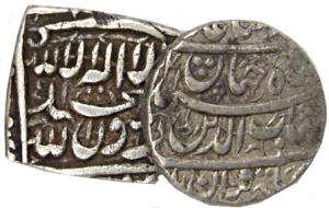 Assorted lot of Silver (4), Rupees (2), Akbar, Rupees (2); Shah Jahan, Rupee, Ahmedabad Mi