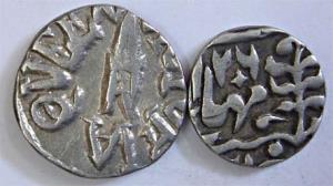 Silver (6), Baroda, ½ Rupee (1); Bundi, ½ Rupee (2); ¼ Rupee (1); Jaipur, ¼ Rupee (1); and