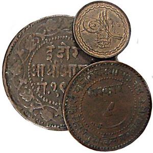 Assorted lot of Copper (14) coins. Various states and numerous varieties. Fine+ to Very Fi