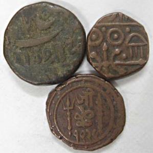 Assorted lot of various coins of princely states, Copper (29). Fine to Very Fine+. (29)