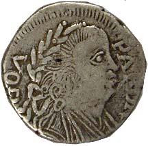 Goa, Joao, Silver, Pardao (KM# 237). Fine+, Scarce.